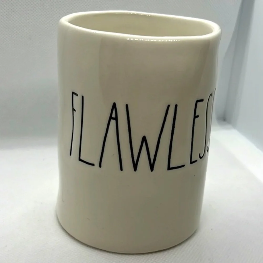 Rae Dunn Flawless Brush Holder / Bathroom Cup EUC